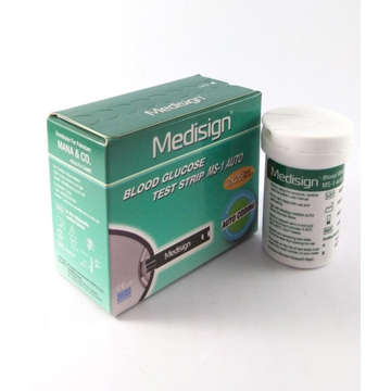 Picture of Medisign Blood Glucose Test Strip 50s
